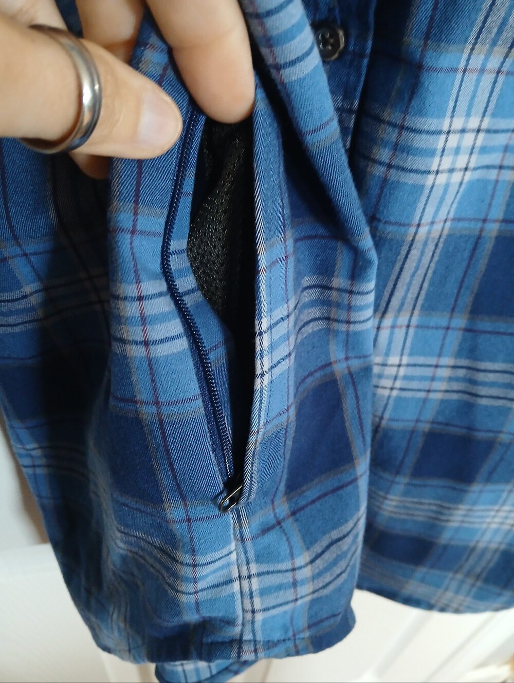 Outdoor Research Blue Plaid Button-Down Shirt - Men's Hiking Outdoor Casual - Picture 9 of 10